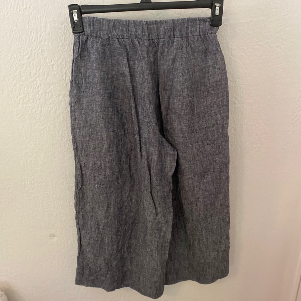 Ali golden linen crop pants